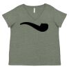 Curvy Collection Women's Fine Jersey V-Neck Tee Thumbnail