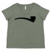 Curvy Collection Women's Fine Jersey V-Neck Tee Thumbnail