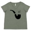 Curvy Collection Women's Fine Jersey V-Neck Tee Thumbnail
