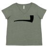 Curvy Collection Women's Fine Jersey V-Neck Tee Thumbnail