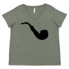 Curvy Collection Women's Fine Jersey V-Neck Tee Thumbnail