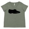 Curvy Collection Women's Fine Jersey V-Neck Tee Thumbnail