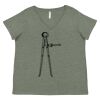 Curvy Collection Women's Fine Jersey V-Neck Tee Thumbnail