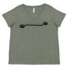Curvy Collection Women's Fine Jersey V-Neck Tee Thumbnail