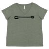 Curvy Collection Women's Fine Jersey V-Neck Tee Thumbnail
