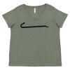 Curvy Collection Women's Fine Jersey V-Neck Tee Thumbnail