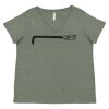 Curvy Collection Women's Fine Jersey V-Neck Tee Thumbnail