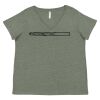 Curvy Collection Women's Fine Jersey V-Neck Tee Thumbnail