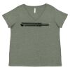 Curvy Collection Women's Fine Jersey V-Neck Tee Thumbnail