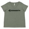 Curvy Collection Women's Fine Jersey V-Neck Tee Thumbnail