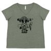Curvy Collection Women's Fine Jersey V-Neck Tee Thumbnail