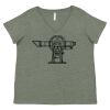 Curvy Collection Women's Fine Jersey V-Neck Tee Thumbnail