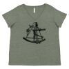 Curvy Collection Women's Fine Jersey V-Neck Tee Thumbnail