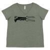 Curvy Collection Women's Fine Jersey V-Neck Tee Thumbnail