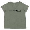 Curvy Collection Women's Fine Jersey V-Neck Tee Thumbnail