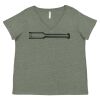 Curvy Collection Women's Fine Jersey V-Neck Tee Thumbnail