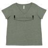Curvy Collection Women's Fine Jersey V-Neck Tee Thumbnail