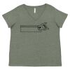 Curvy Collection Women's Fine Jersey V-Neck Tee Thumbnail