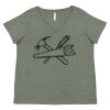 Curvy Collection Women's Fine Jersey V-Neck Tee Thumbnail