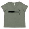 Curvy Collection Women's Fine Jersey V-Neck Tee Thumbnail