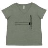 Curvy Collection Women's Fine Jersey V-Neck Tee Thumbnail