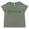Curvy Collection Women's Fine Jersey V-Neck Tee Thumbnail