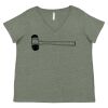 Curvy Collection Women's Fine Jersey V-Neck Tee Thumbnail