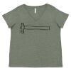 Curvy Collection Women's Fine Jersey V-Neck Tee Thumbnail