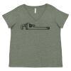 Curvy Collection Women's Fine Jersey V-Neck Tee Thumbnail