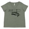 Curvy Collection Women's Fine Jersey V-Neck Tee Thumbnail