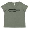 Curvy Collection Women's Fine Jersey V-Neck Tee Thumbnail