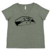 Curvy Collection Women's Fine Jersey V-Neck Tee Thumbnail