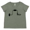 Curvy Collection Women's Fine Jersey V-Neck Tee Thumbnail