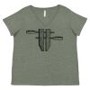 Curvy Collection Women's Fine Jersey V-Neck Tee Thumbnail