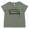 Curvy Collection Women's Fine Jersey V-Neck Tee Thumbnail