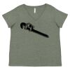 Curvy Collection Women's Fine Jersey V-Neck Tee Thumbnail