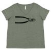 Curvy Collection Women's Fine Jersey V-Neck Tee Thumbnail