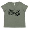 Curvy Collection Women's Fine Jersey V-Neck Tee Thumbnail