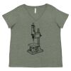 Curvy Collection Women's Fine Jersey V-Neck Tee Thumbnail
