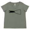 Curvy Collection Women's Fine Jersey V-Neck Tee Thumbnail