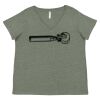 Curvy Collection Women's Fine Jersey V-Neck Tee Thumbnail