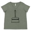 Curvy Collection Women's Fine Jersey V-Neck Tee Thumbnail