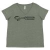 Curvy Collection Women's Fine Jersey V-Neck Tee Thumbnail