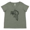 Curvy Collection Women's Fine Jersey V-Neck Tee Thumbnail