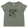 Curvy Collection Women's Fine Jersey V-Neck Tee Thumbnail