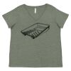 Curvy Collection Women's Fine Jersey V-Neck Tee Thumbnail