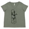 Curvy Collection Women's Fine Jersey V-Neck Tee Thumbnail