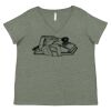 Curvy Collection Women's Fine Jersey V-Neck Tee Thumbnail
