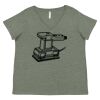 Curvy Collection Women's Fine Jersey V-Neck Tee Thumbnail