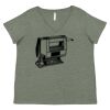 Curvy Collection Women's Fine Jersey V-Neck Tee Thumbnail